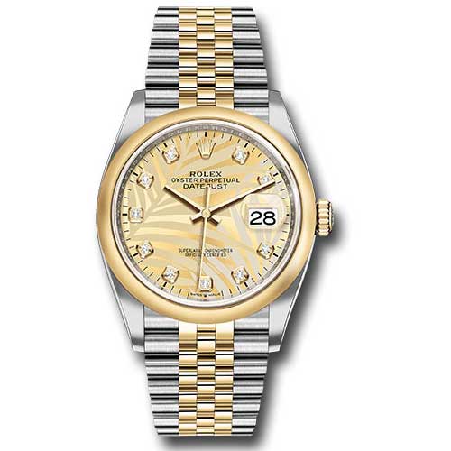 Rolex Datejust 36mm - Steel and Gold Yellow Gold - Domed Bezel - Jubilee