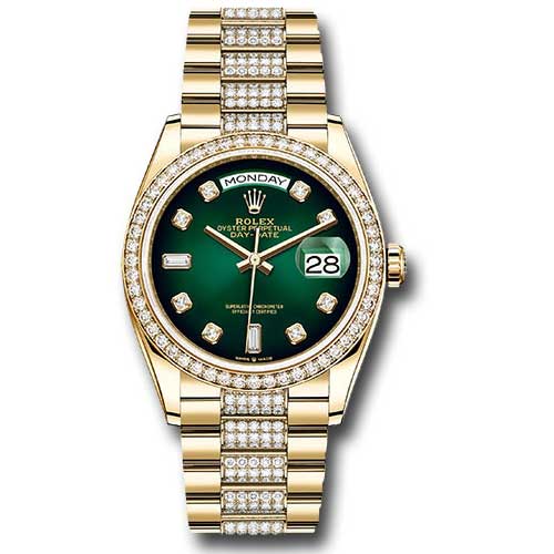 Rolex Day-Date President Yellow Gold - 52 Dia Bezel - Diamond President