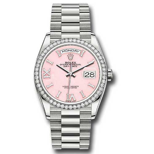 Rolex Platinum - 52 Diamond Bezel - President