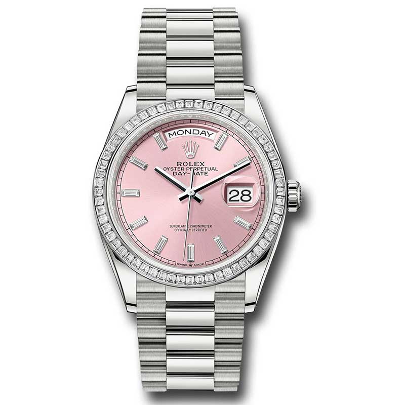 Rolex Day-Date President Platinum - Diamond Bezel - President
