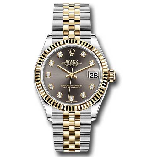Rolex Datejust 31mm - Steel and Gold Yellow Gold - Fluted Bezel - Jubilee