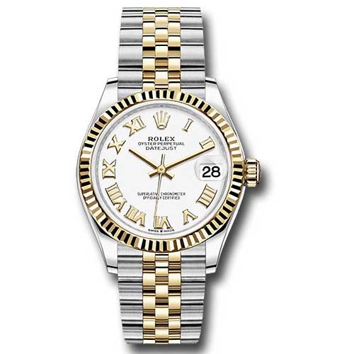 Rolex Datejust 31mm - Steel and Gold Yellow Gold - Fluted Bezel - Jubilee