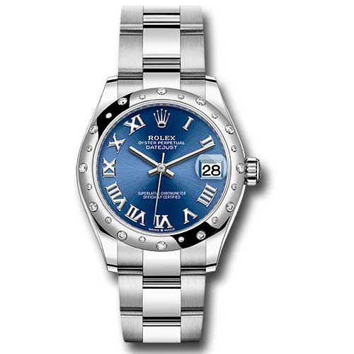 Rolex Datejust 31 - White Gold - 24 Diamond Domed Bezel - Oyster