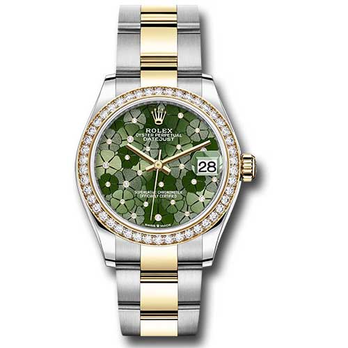 Rolex Datejust 31mm - Steel and Gold Yellow Gold - 46 Dia Bezel - Oyster