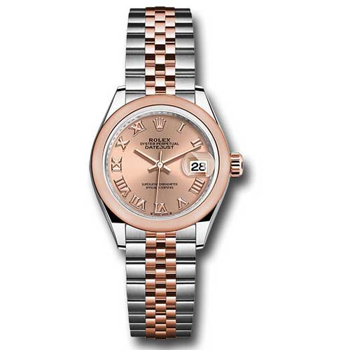 Rolex Datejust Lady - Steel and Gold Pink Gold - Domed Bezel - Jubilee