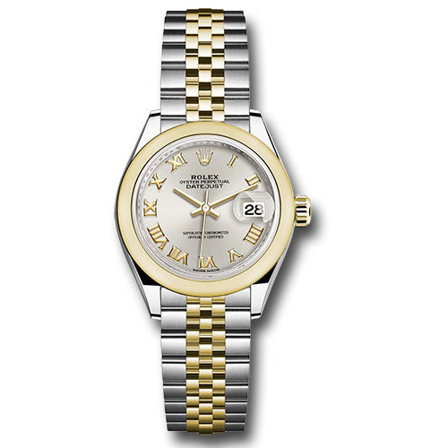 Rolex Datejust Lady 28 Steel and Yellow Gold - Domed Bezel - Jubilee