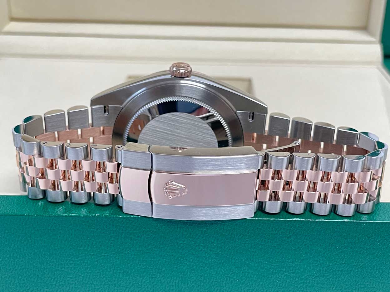 Rolex Datejust 41mm Steel & Rose Gold Wimbledon