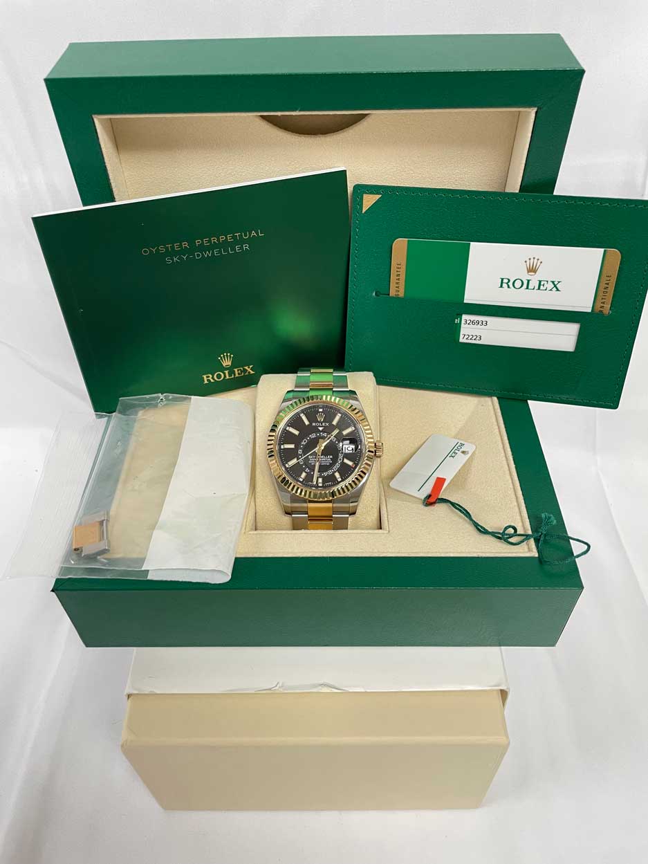 Rolex Sky-Dweller Stainless Steel and Yellow Gold