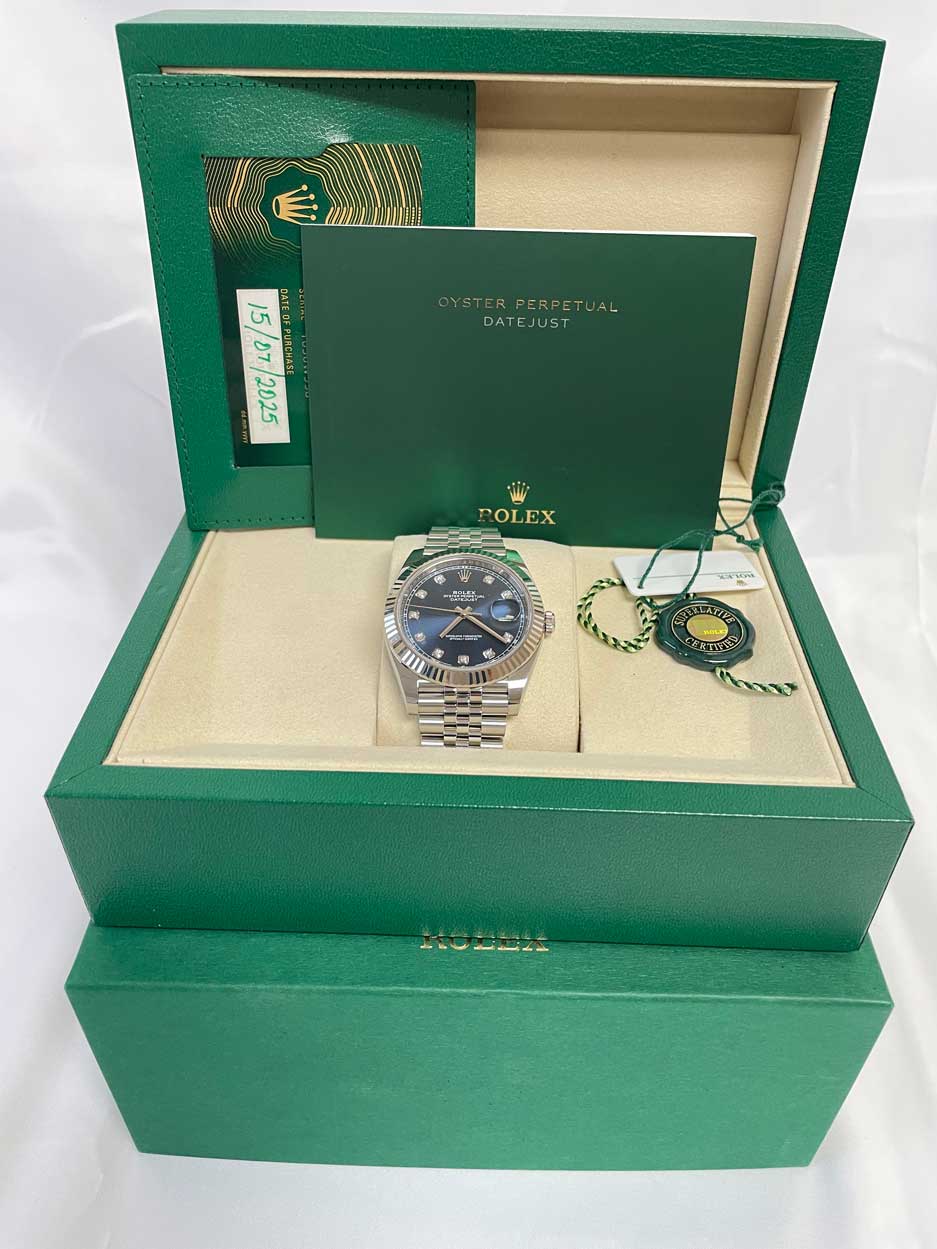 Rolex Datejust 41mm Steel and White Gold - Fluted Bezel - Jubilee