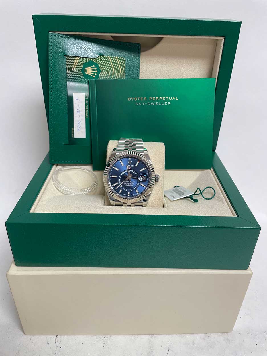 Rolex Sky-Dweller - Steel & White Gold Blue