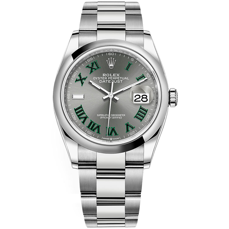 Rolex Datejust 36mm - Steel - Domed Bezel Oyster Wimbledon