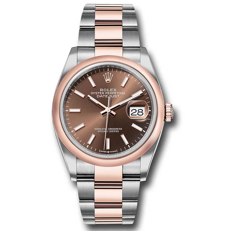 Rolex Datejust 36mm - Steel and Rose Gold - Domed Bezel - Oyster