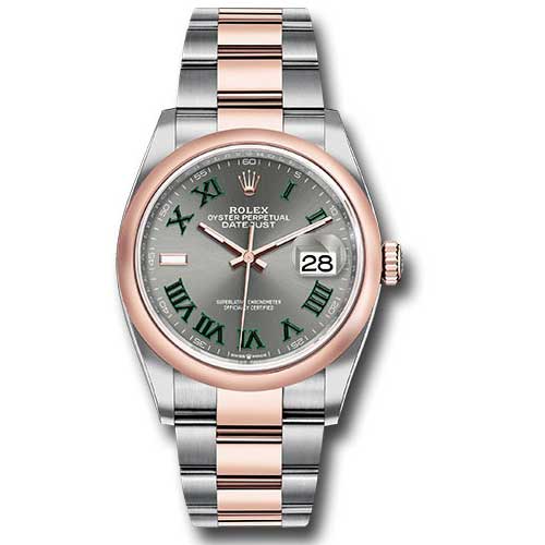 Rolex Datejust 36mm - Steel and Rose Gold - Domed Bezel - Oyster