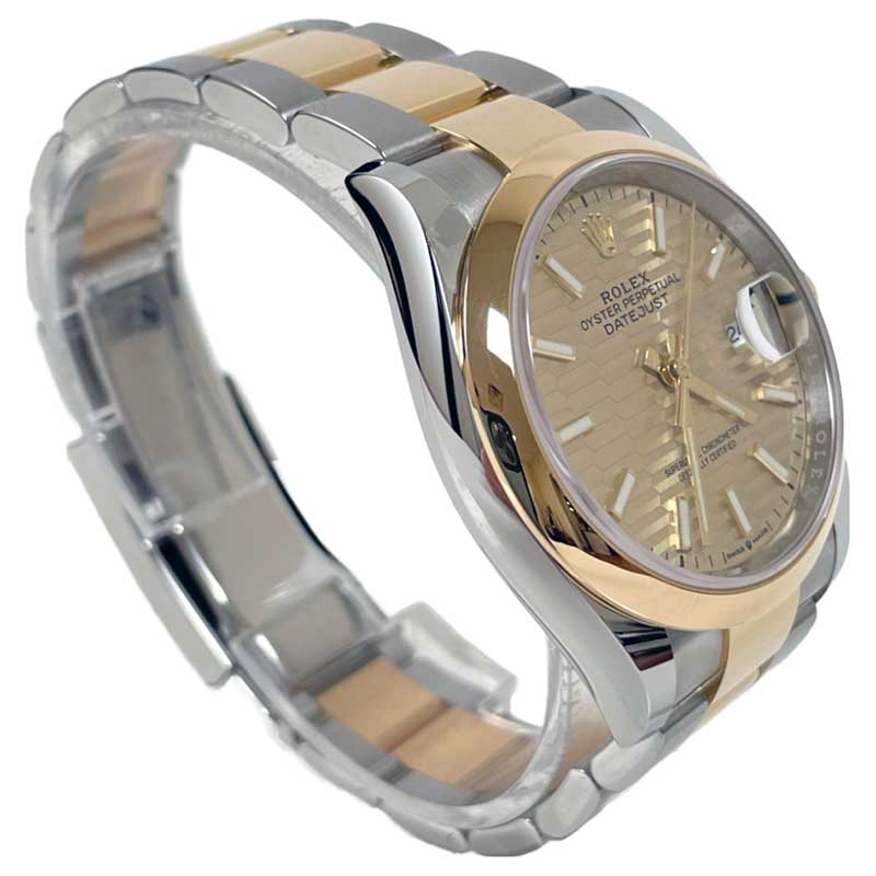 Rolex Datejust 36mm - Steel and Gold Yellow Gold - Domed Bezel - Oyster