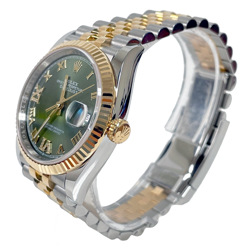 Rolex Datejust 36mm - Steel and Gold Yellow Gold - Fluted Bezel - Jubilee