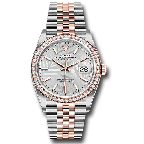 Rolex Datejust 36mm - Steel and Rose Gold - Diamond Bezel - Jubilee