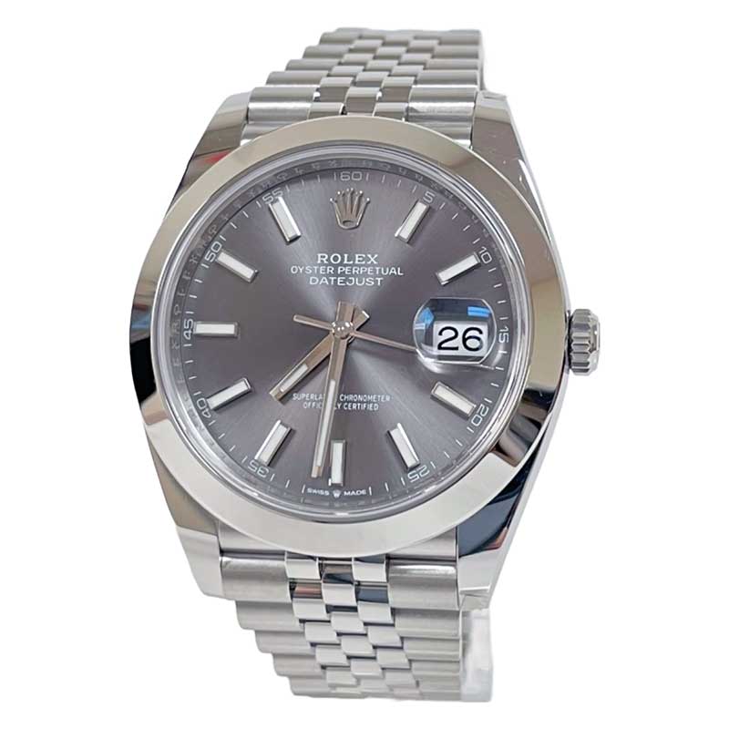 Rolex Datejust 41 Steel - Smooth Bezel - Jubilee