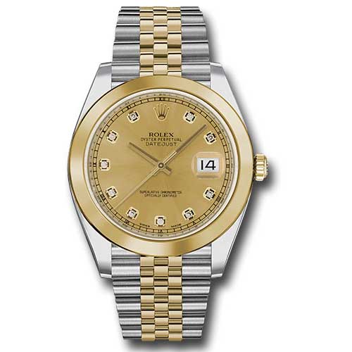 Rolex Datejust 41 Steel and Yellow Gold - Smooth Bezel - Jubilee