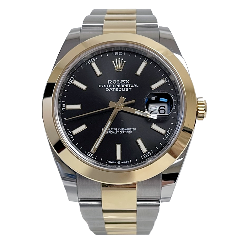 Rolex Datejust 41 Steel and Yellow Gold - Smooth Bezel - Oyster