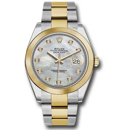 Rolex Datejust 41 Steel and Yellow Gold - Smooth Bezel - Oyster