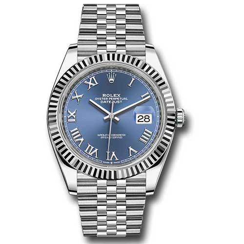 Rolex Datejust 41mm Steel and White Gold - Fluted Bezel - Jubilee