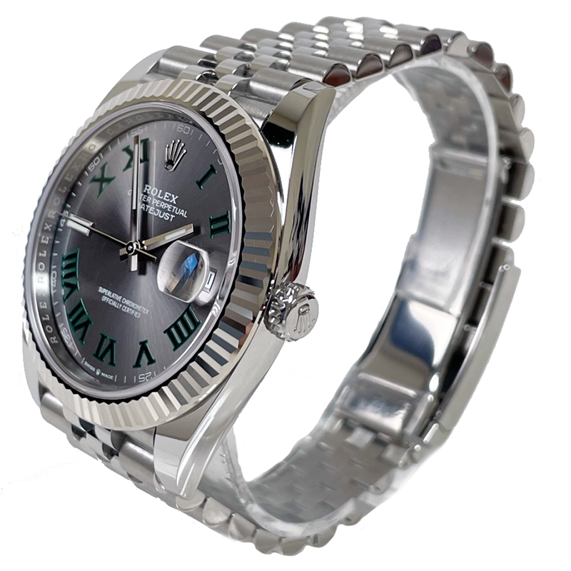 Rolex Datejust 41 Steel and White Gold - Fluted Bezel - Jubilee