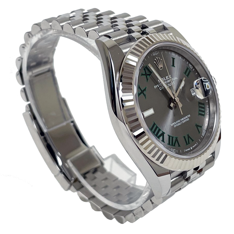 Rolex Datejust 41 Steel and White Gold - Fluted Bezel - Jubilee