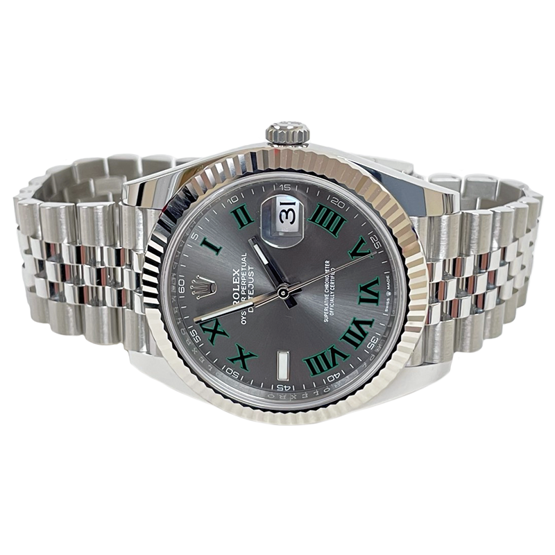 Rolex Datejust 41 Steel and White Gold - Fluted Bezel - Jubilee