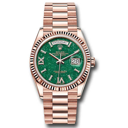 Rolex Everose Gold - Fluted Bezel - President