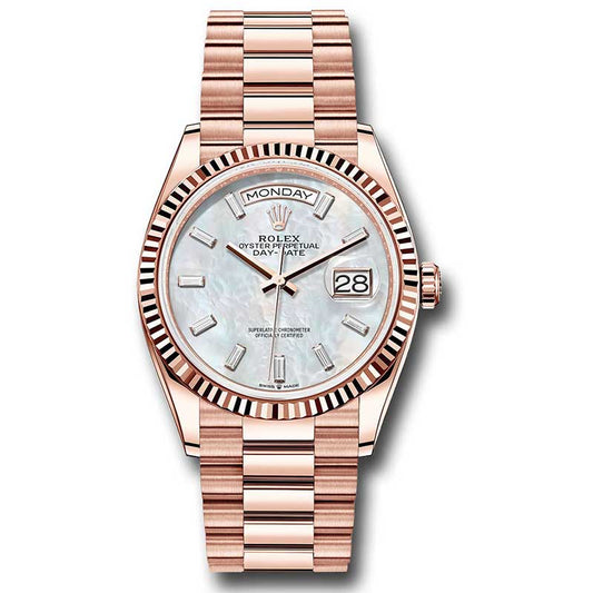 Rolex Everose Gold - Fluted Bezel - President