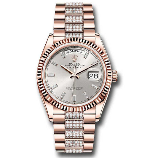 Rolex Everose Gold - Fluted Bezel - Diamond President