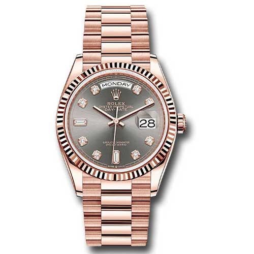 Rolex Everose Gold - Fluted Bezel - President