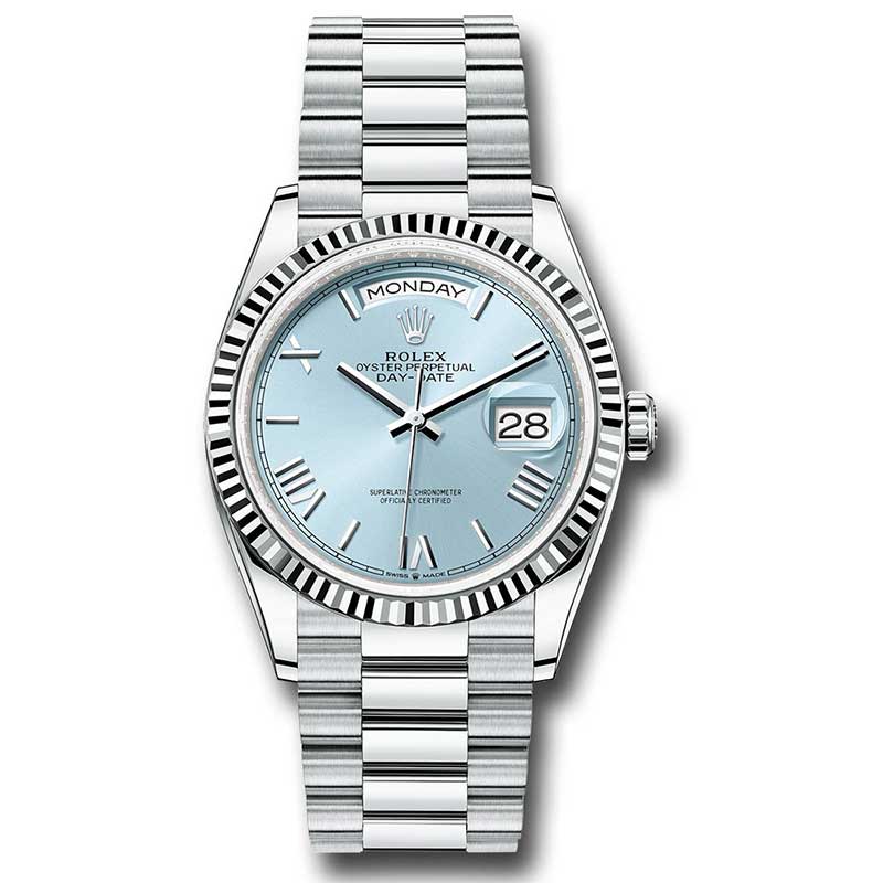 Rolex Platinum - Fluted Bezel - President