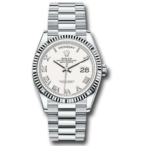 Rolex Platinum - Fluted Bezel - President