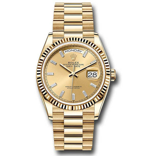 Rolex Day-Date President Yellow Gold - Fluted Bezel - President