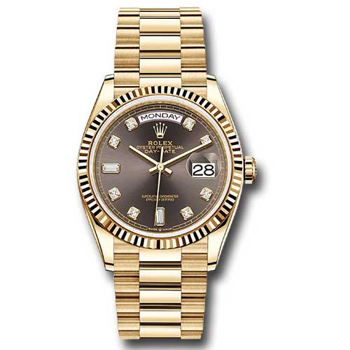 Rolex Day-Date President Yellow Gold - Fluted Bezel - President