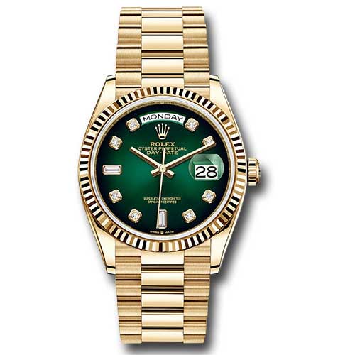 Rolex Day-Date President Yellow Gold - Fluted Bezel - President