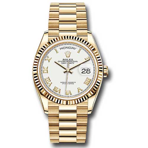 Rolex Day-Date President Yellow Gold - Fluted Bezel - President