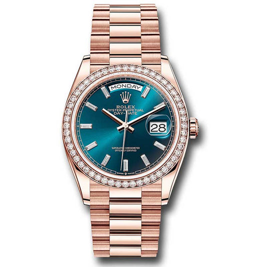 Rolex Everose Gold - 52 Diamond Bezel - President