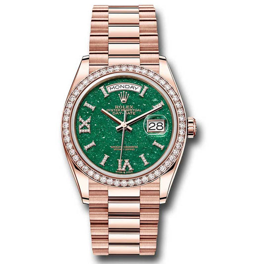 Rolex Everose Gold - 52 Diamond Bezel - President