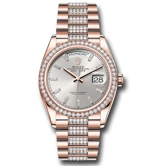 Rolex Everose Gold - 52 Diamond Bezel - Diamond President