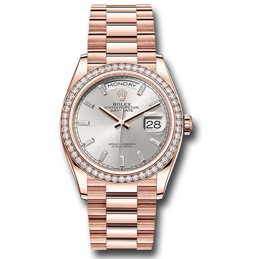 Rolex Everose Gold - 52 Diamond Bezel - President
