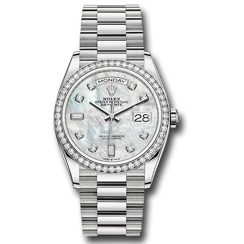 Rolex Platinum - 52 Diamond Bezel - President