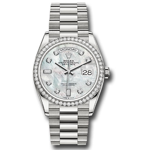 Rolex Platinum - 52 Diamond Bezel - President