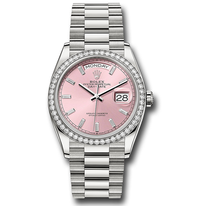 Rolex Platinum - 52 Diamond Bezel - President