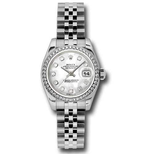 Rolex Datejust Lady - Diamond Bezel - Jubilee Bracelet 179384 mdj