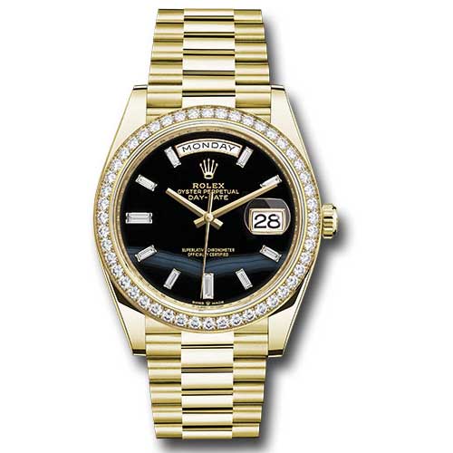 Rolex Day-Date 40 Yellow Gold Diamond Bezel