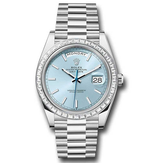 Rolex Day-Date 40 Platinum - Diamond Bezel