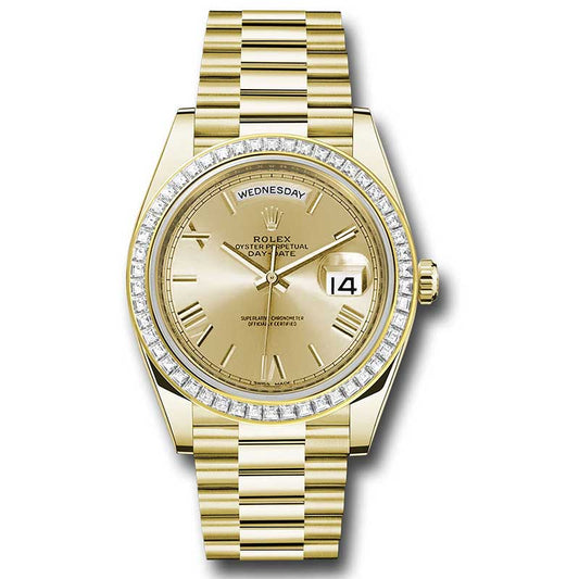 Rolex Day-Date 40 Yellow Gold - Diamond Bezel