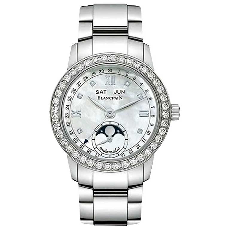 Blancpain Leman Ladies Moonphase & Complete Calendar 34mm